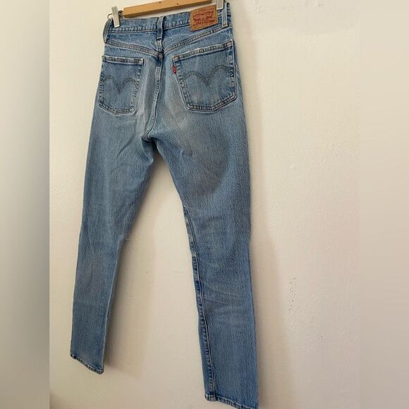 Levi’s Classic 501 Straight leg Jeans Size 26 Button fly distressed knee Vintage - Picture 6 of 10